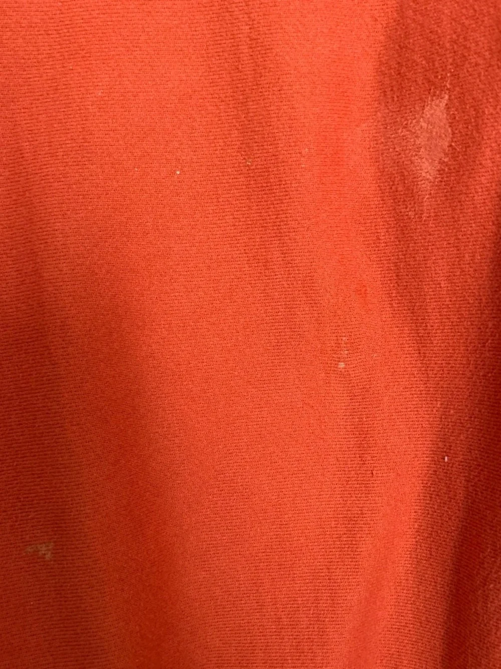 Champion Orange Crewneck Sweatshirt with Embroidered Logo